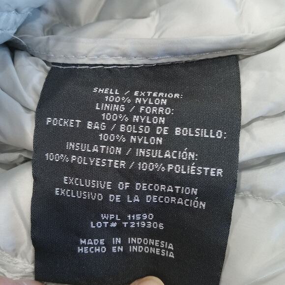 32 Degree Heat Women’s Full Zip Puffer Vest Gray Medium, Soft Lightweight Euc - Picture 8 of 13